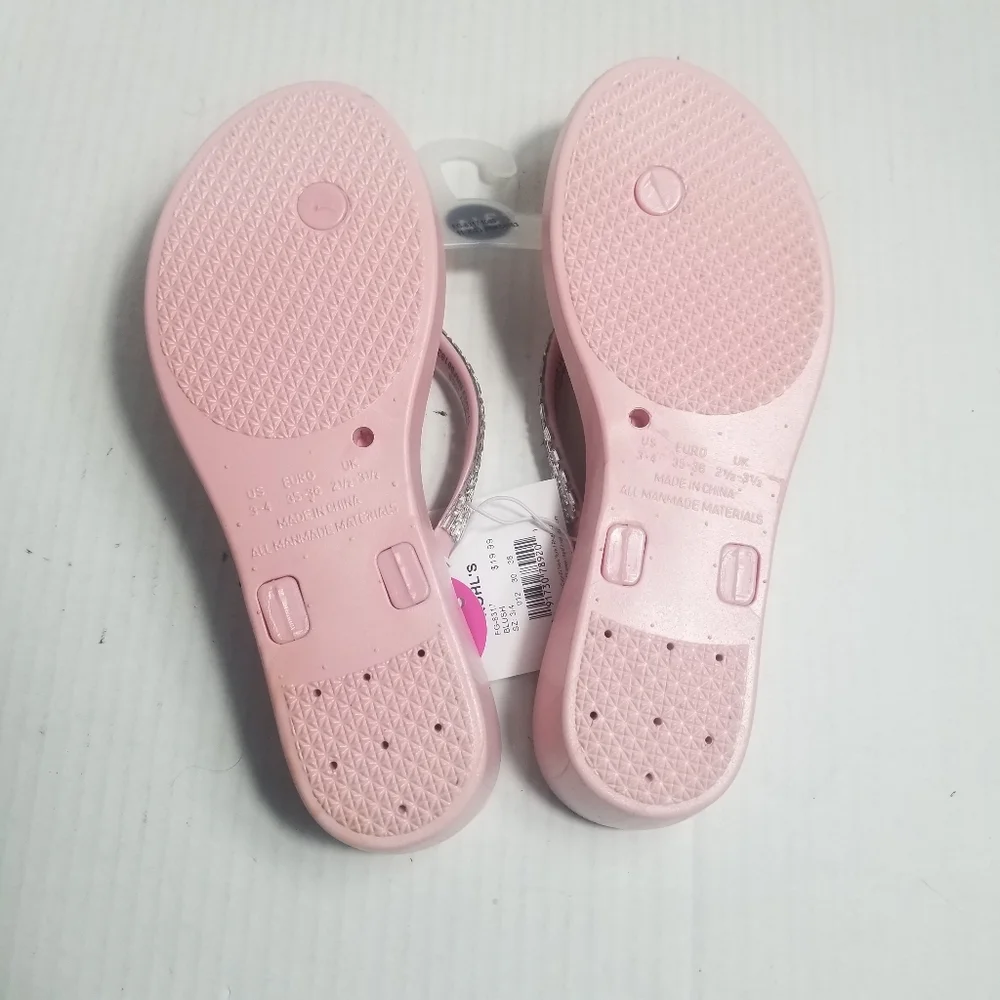 NWT ELLI BY CAPELLI GIRL'S WEDGE SANDALS SIZE 3/4